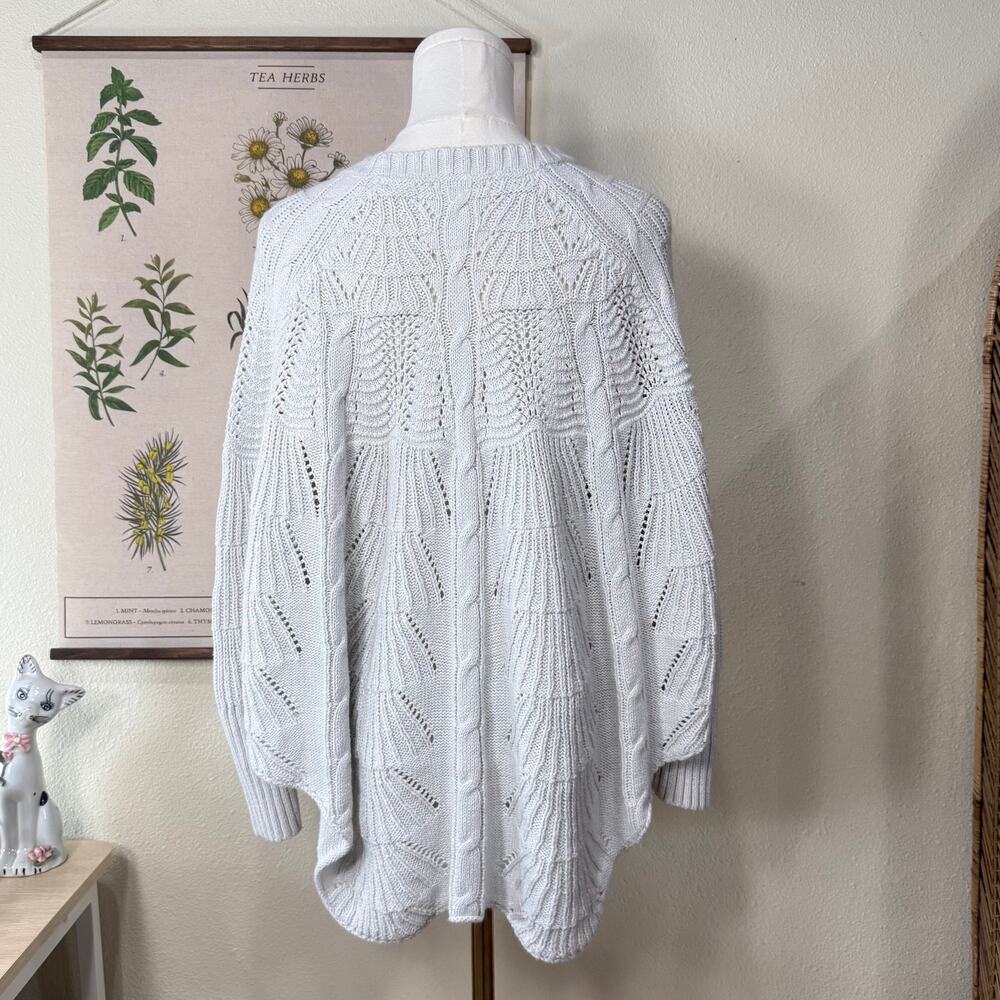 Gray Oversized Sweater Poncho Gloomy Coquette Dolly Kei Shoujo Girl Morute XS S - Picture 5 of 9